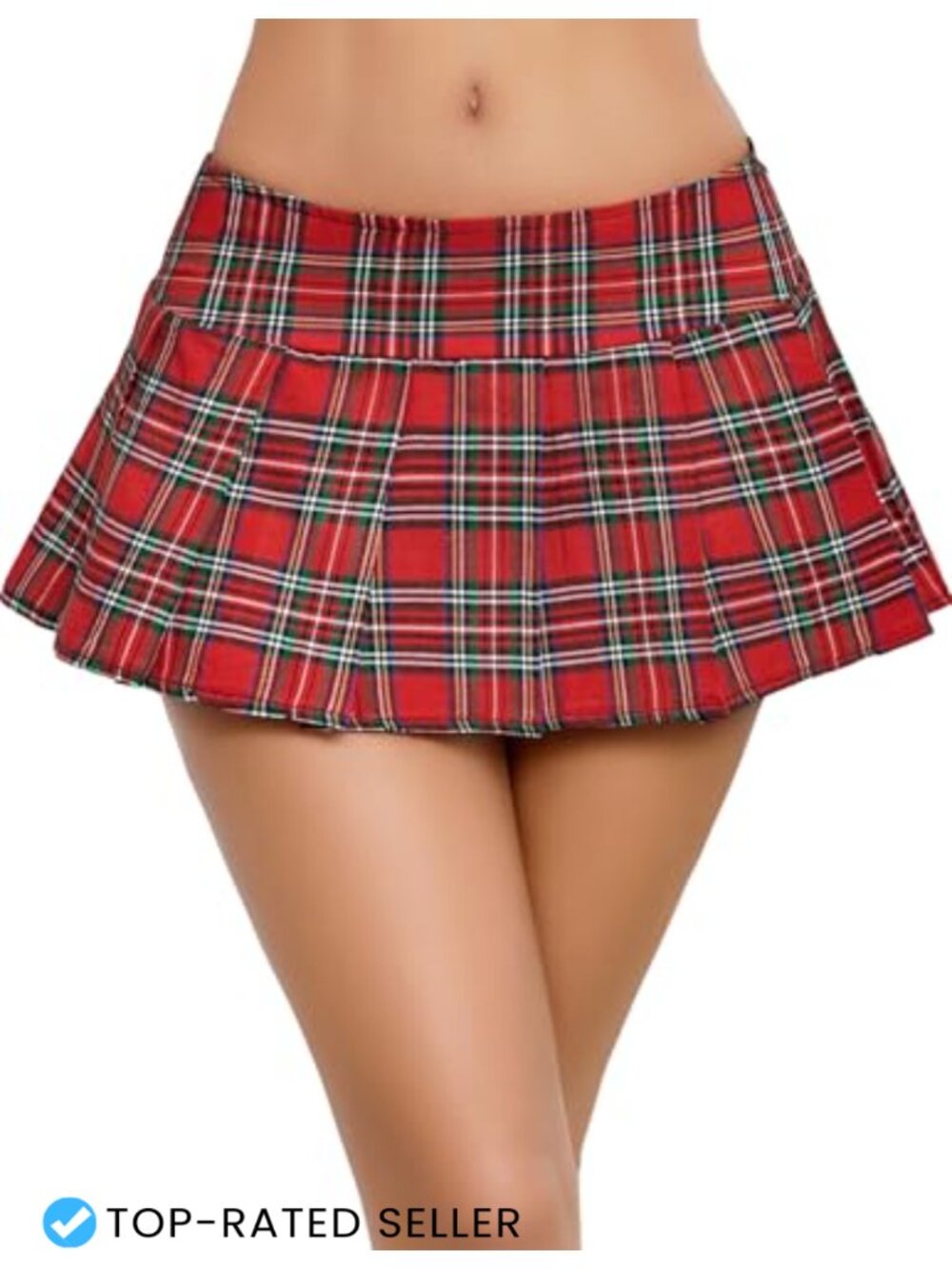 Pleated Mini Skirt Low Rise Plaid Schoolgirl Y2K Cosplay Costume